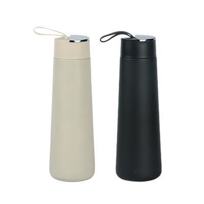 Cor personalizada 304 aço inoxidável vácuo desportivo portátil garrafa de água de 350 ml com alça