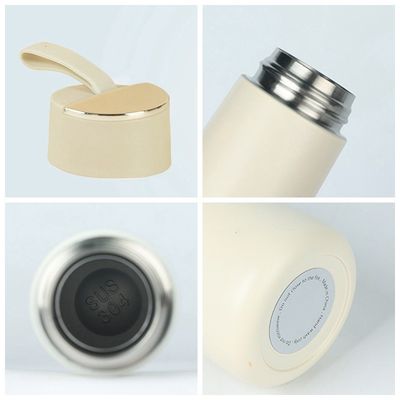 Cor personalizada 304 aço inoxidável vácuo desportivo portátil garrafa de água de 350 ml com alça