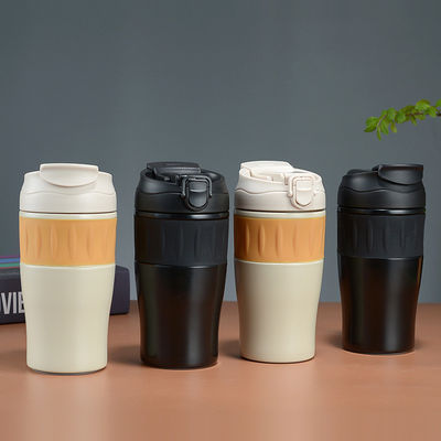 500ml de aço inoxidável de parede dupla Tumbler portátil com tampa de palha para cores personalizadas ao ar livre