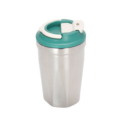 Taça térmica de parede dupla de 420 ml de cor personalizada para viagens ao ar livre e bebedores de café