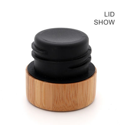 304 de aço inoxidável de camada dupla de vácuo garrafa de água portátil exterior com tampa de bambu
