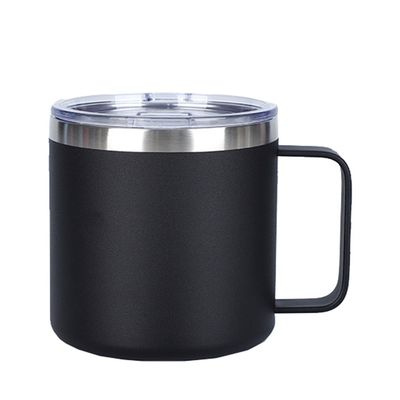 Aço inoxidável, isolamento de vácuo, logotipo personalizado, caneca térmica de 14 oz, para amantes do café minimalistas em movimento.