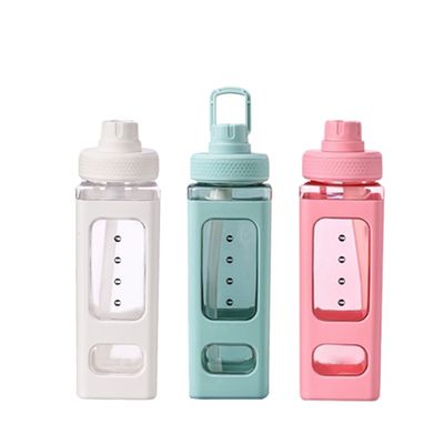 Performance de isolamento térmico 700 ml garrafa de água quadrada para viagens e fitness