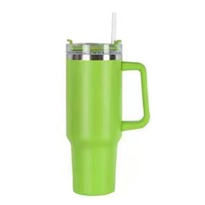 OEM 40 OZ Tumbler com alça de aço inoxidável 18/8 vácuo viagem caneca de café e palha