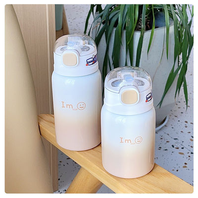 Estudante portátil 350/450ml Tublers de aço inoxidável com palha e isolamento térmico