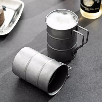 Taça de café de 380 ml portátil 304 garrafa de água de aço inoxidável para viagens
