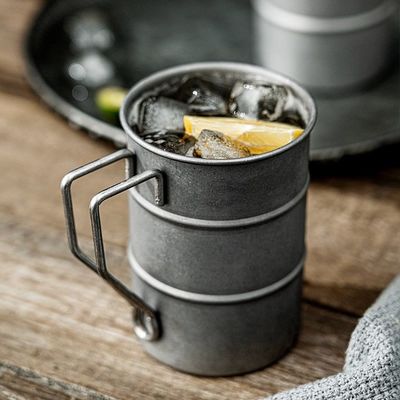 Taça de café vintage customizada de 380 ml para viajar acampar e desfrutar de suas bebidas favoritas