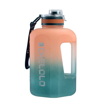 Botelha de água de viagem de plástico revestimento anticorrosivo não equipado 1.6L 2.2L caldeira de ginástica