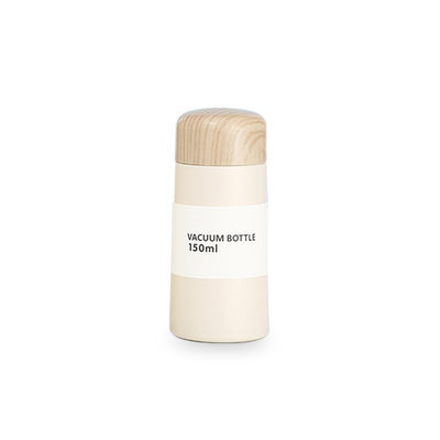 Mini Thermos de aço inoxidável de madeira para cores personalizadas