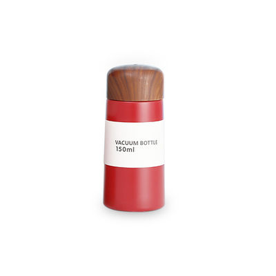 Mini Thermos de aço inoxidável de madeira para cores personalizadas