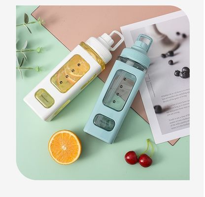 Caldeirão de desporto ao ar livre 1000 ml Triitan não BPA com marcação de tempo e revestimento anticorrosivo
