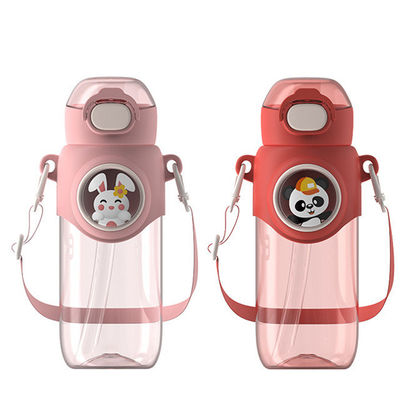 690ml Outdoor Student Plastic Drinking Bottle com logotipo personalizado e design tipo palha
