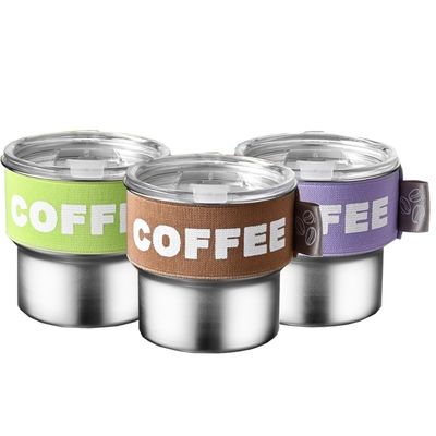 Garrafa térmico portátil de aço inoxidável 304 de 400 ml personalizada com várias opções de cores