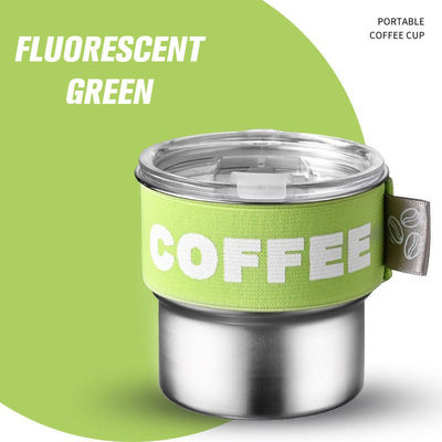 Garrafa térmico portátil de aço inoxidável 304 de 400 ml personalizada com várias opções de cores
