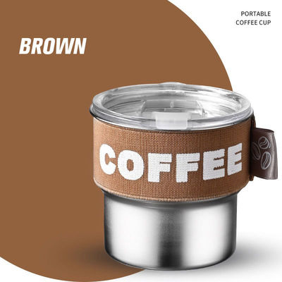 Atraente Design Cor Custom 400ml 304 Mini Thermos Flask de aço inoxidável para acampar