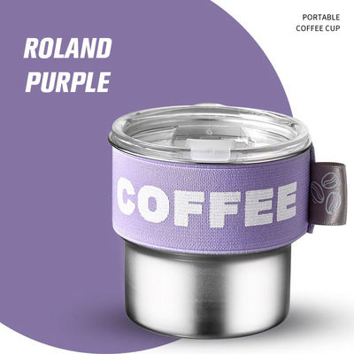 Atraente Design Cor Custom 400ml 304 Mini Thermos Flask de aço inoxidável para acampar