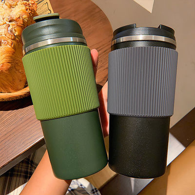 450ml Capacidade Copo de café de aço inoxidável térmico viagem portátil Tumbler Taça à prova de vazamento