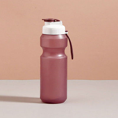 Garrafa de água de plástico transparente de 500 ml à prova de vazamento com logotipo personalizado e material livre de BPA