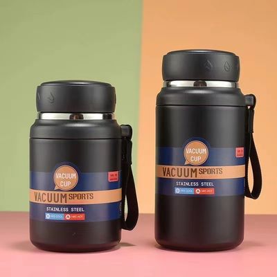Estilo de design minimalista 750ml/1000ml Copo de termo de aço inoxidável para acampamento portátil