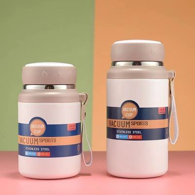 Estilo de design minimalista 750ml/1000ml Copo de termo de aço inoxidável para acampamento portátil