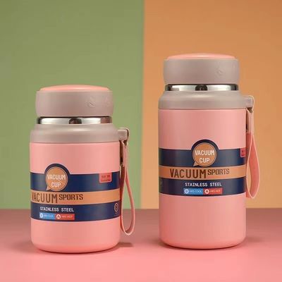 Estilo de design minimalista 750ml/1000ml Copo de termo de aço inoxidável para acampamento portátil