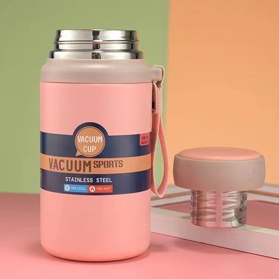 Estilo de design minimalista 750ml/1000ml Copo de termo de aço inoxidável para acampamento portátil