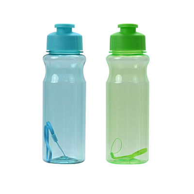 550ml Garrafa de água de plástico PE transparente de grande capacidade para fitness masculino e feminino