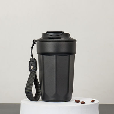 420ml Capacidade Impotente Tubler de Café de Aço Inoxidável com Flip Cap Eco Friendly