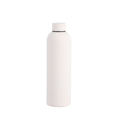 Design minimalista 750ml/1000ml Dupla parede de aço inoxidável garrafa de água desportiva para acampamento
