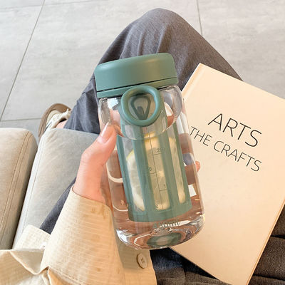 Bottle de água de plástico com infusor de chá 450ML/600ML