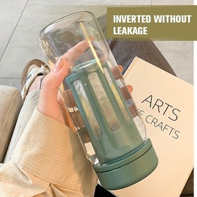 Bottle de água de plástico com infusor de chá 450ML/600ML