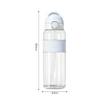 NP1080SA1 Logotipo personalizado Impresso Kids Kawaii Sublimação Bpa Livre Garrafas de Água Desportiva Claras com Palha
