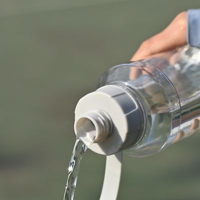 Unisex Aplicável 1000ml BPA livre garrafa de água de plástico transparente adequado para a água fervente