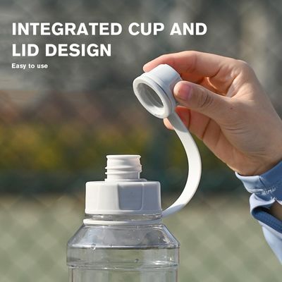 Unisex Aplicável 1000ml BPA livre garrafa de água de plástico transparente adequado para a água fervente