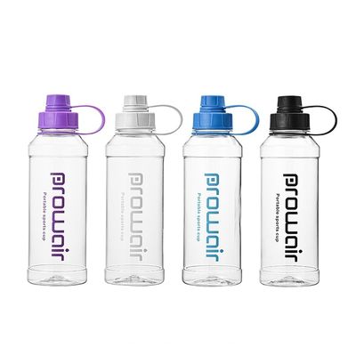 Garrafas de água potável ecológicas de 1000 ml com chaleira portátil e grande capacidade
