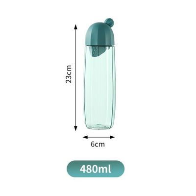 Serviço OEM aceito 480ml garrafa de bebida simples portátil com filtro