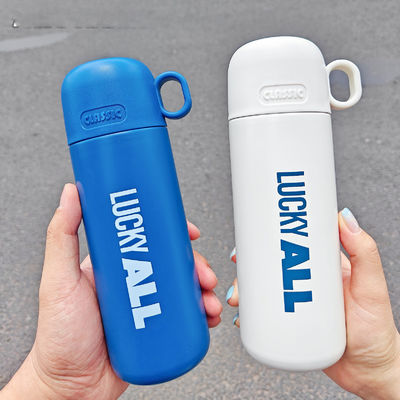 500 ml de frasco desportivo com tampa ideal para manter a bebida quente fria 12-24h aço inoxidável