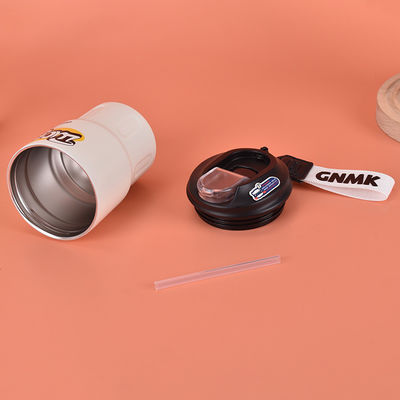 Aço inoxidável 304 isolamento térmico de vácuo viagem canecas de café copos à prova de vazamento 350ml