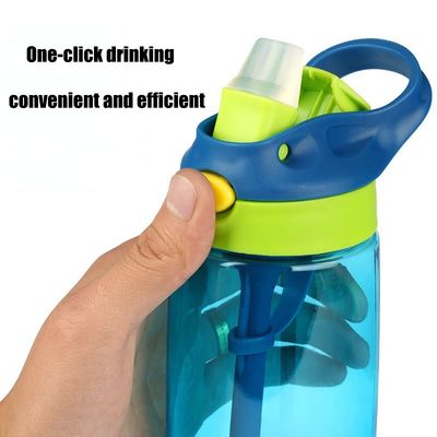 Em estoque 500ml Bebidas personalizadas para crianças Garrafa de água sem BPA Garrafa de bebida de plástico