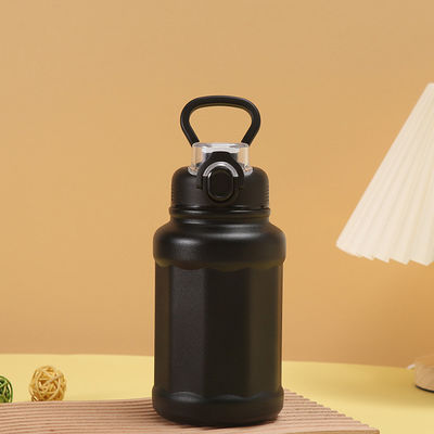 Garrafa de água esportiva de aço inoxidável com parede dupla e isolada para acampamento ecológico