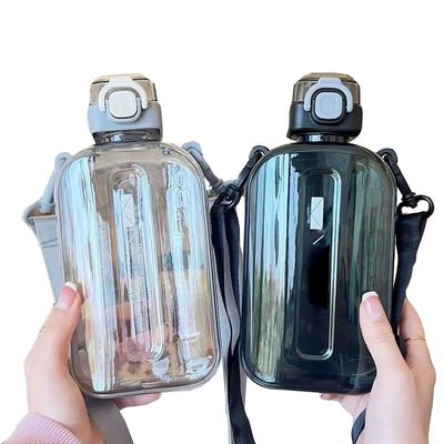 Logotipo personalizado garrafas de água transparentes quadradas 750ml para ginásio esportivo plástico à prova de vazamento