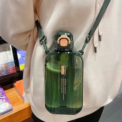 Logotipo personalizado garrafas de água transparentes quadradas 750ml para ginásio esportivo plástico à prova de vazamento