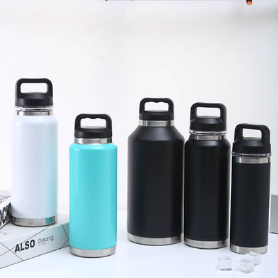 Garrafa de vácuo de aço inoxidável com logotipo personalizado de qualidade alimentar boca larga 18oz 26oz 36oz