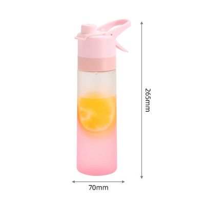 Logotipo personalizado Bottle de água para bicicleta ao ar livre com capacidade de 650 ml e função de pulverização