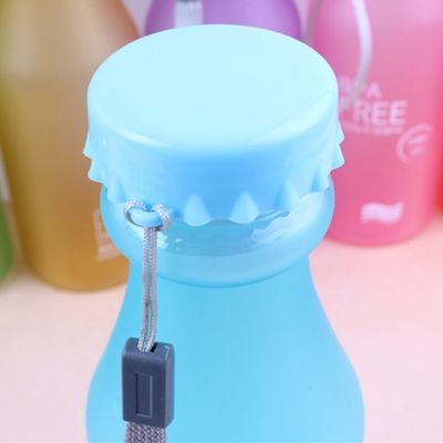 Garrafa de bebida selada 550ml Reutilizável Ginásio Bpa Livre Sport garrafas de água de plástico com corda
