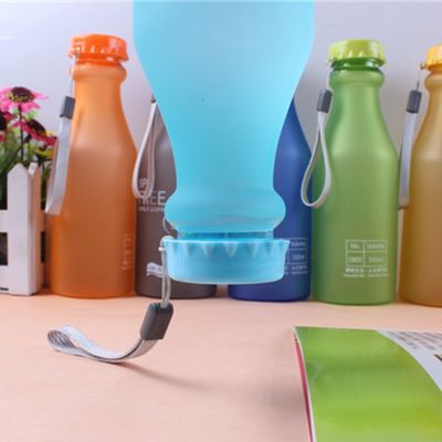 Garrafa de bebida selada 550ml Reutilizável Ginásio Bpa Livre Sport garrafas de água de plástico com corda