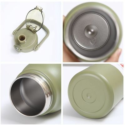 1000 ml 316 frascos de vácuo de aço inoxidável de camada dupla com tampa e alça Mantenha quente-frio 12 horas Logotipo personalizado