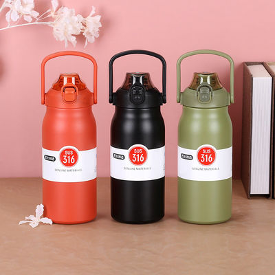 Amostra fornecida Logotipo personalizado Dupla parede isolada 316 de aço inoxidável caneca térmica para ginásio