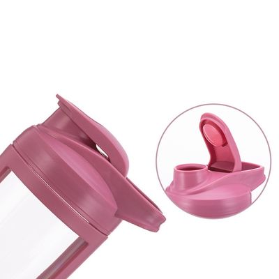 Equipado com revestimento anticorrosivo 650ml garrafa de shaker de ginástica para garrafa de água de fitness de plástico