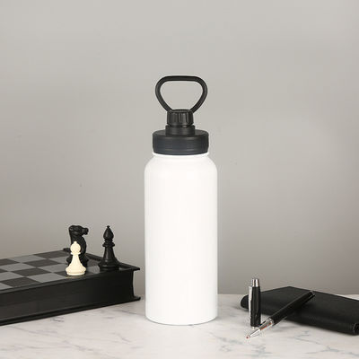 Amostra Fornecer Bottle de Água de Viagem de vácuo de aço inoxidável de boca larga personalizada 1000ml